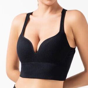 Twin Pack - Wire Free Criss Cross Back Gym Yoga Active Sports Bra